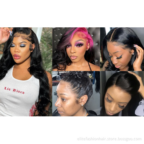 Brazilian Silky Straight Remy Human Hair Transparent Lace Frontal Closure 150% Density Ear To Ear 13x4 Lace Frontal Closure